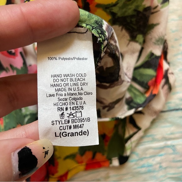 Karlie Leopard Flower Mini Dress Size Large NWT - Picture 6 of 8